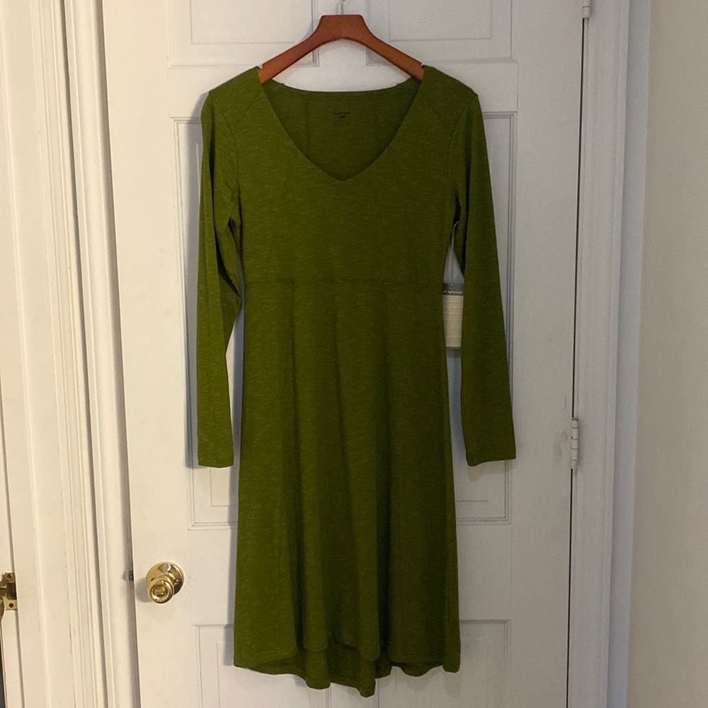Horny Toad midi dress, size small, avocado green